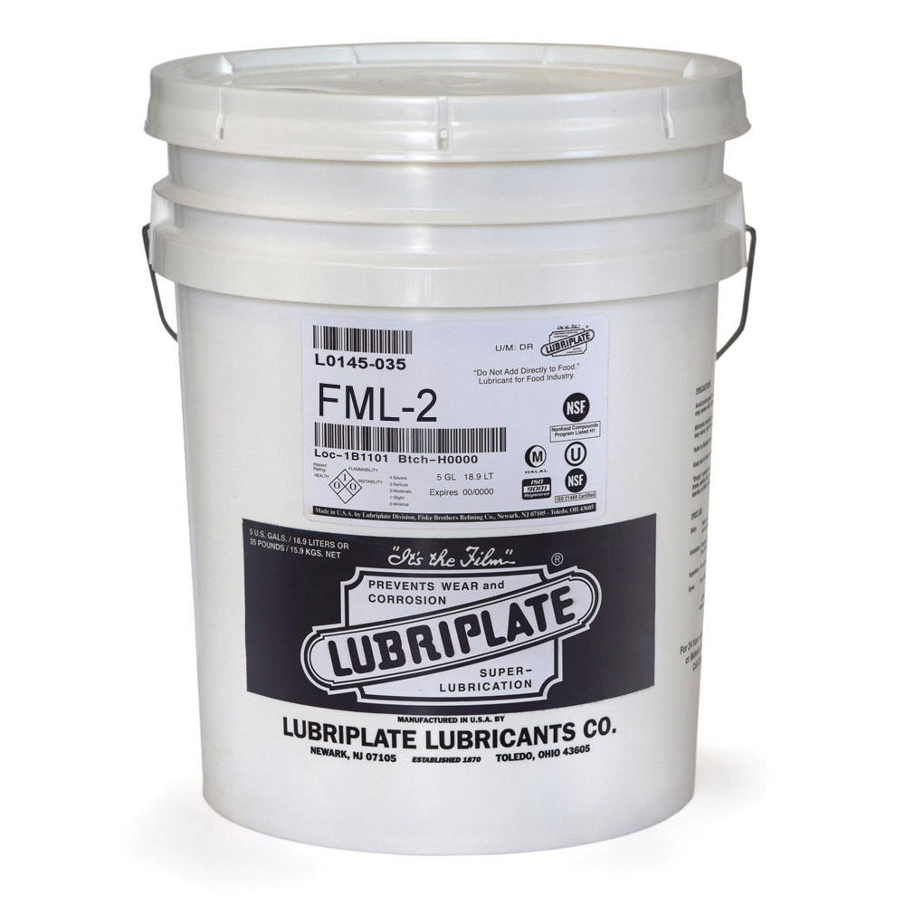 Lubriplate&reg; L0916-060 SFGO Ultra 46 Multi-Purpose Fluid Lubricant, 5 gal Pail, Liquid Form, Water White, 0.84 to 0.86