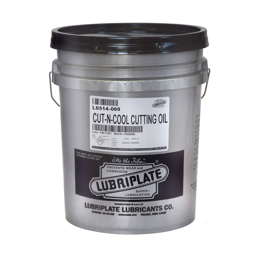 Lubriplate® L0514-057 CUT-N-COOL Heavy Duty Water Soluble Cutting and Grinding Fluid, 1 gal Jug, Fatty Odor/Scent, Liquid Form, Dark Brown