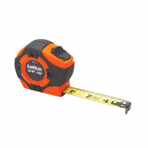product CRESCENT Lufkin® PHV1312N P1000 Single Sided Measuring Tape, 12 ft L x 3/4 in W Blade, Steel Blade, 1/32 in, 1/16 in Graduation