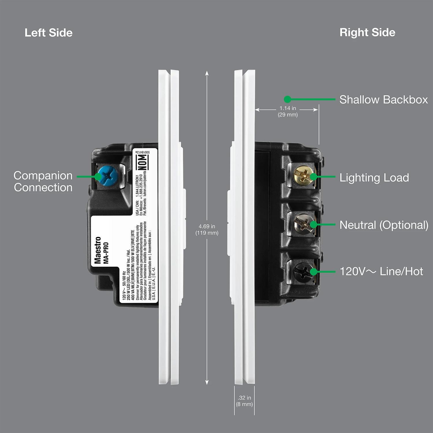 Lutron® MA-PRO-SW 482934