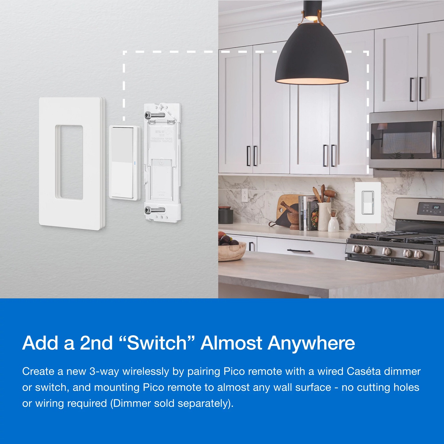 Lutron&reg; PJ2W-P2B-WH 535395