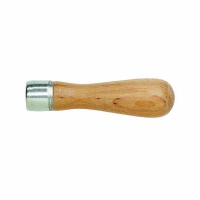 Lutz File 03 Short Ferrule File Handle, 1-3/64 in Dia Handle, 4-1/4 in L, File Size Compatibility 6 to 8 in File, Hard Wood