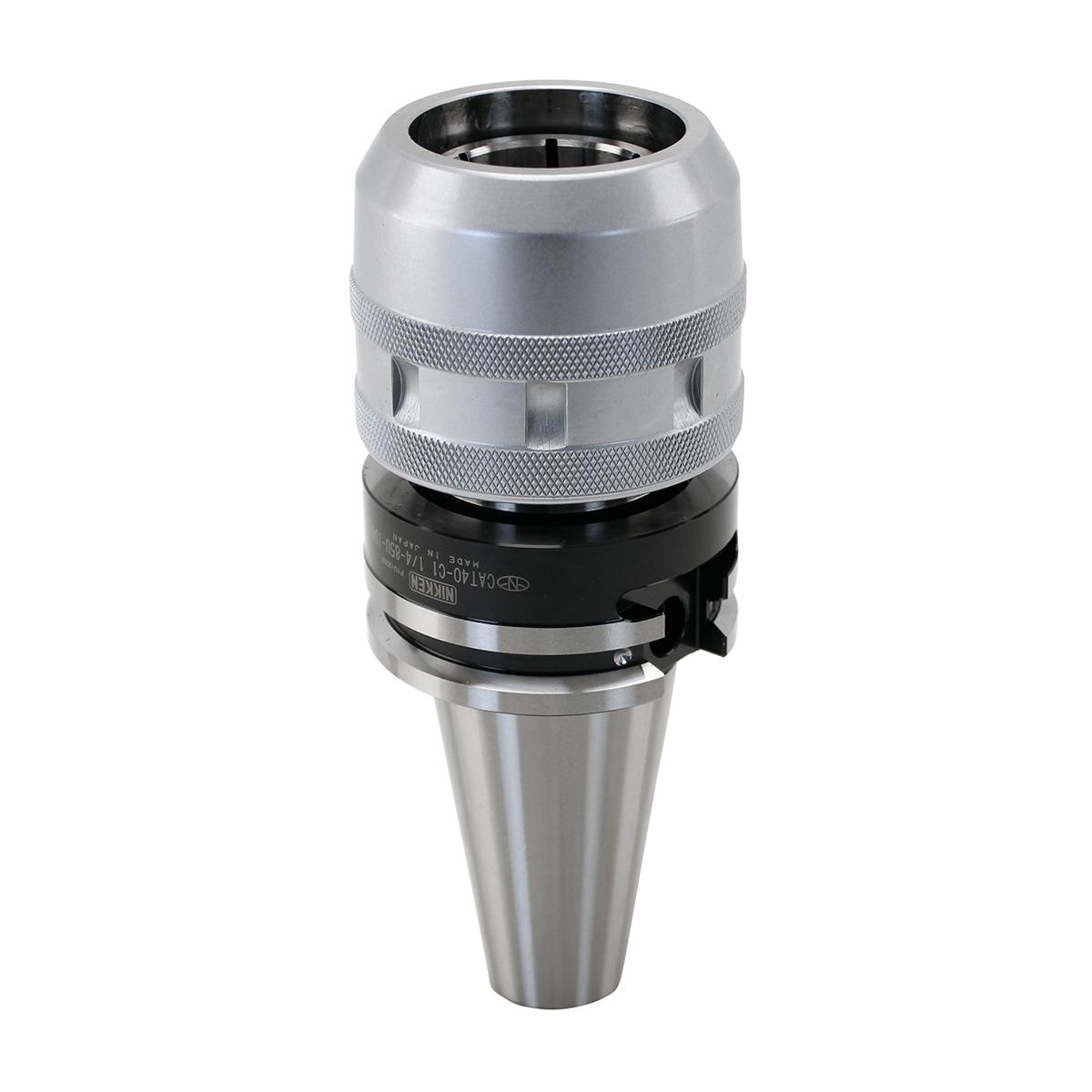 Lyndex-Nikken CAT40-C1.1/4SL-85U-IDU Standard Milling Chuck, CAT40 Taper, CAT Taper Shank, 1-1/4 in Dia Hole, 2.71 in Dia Nose, 3.3 in Projection
