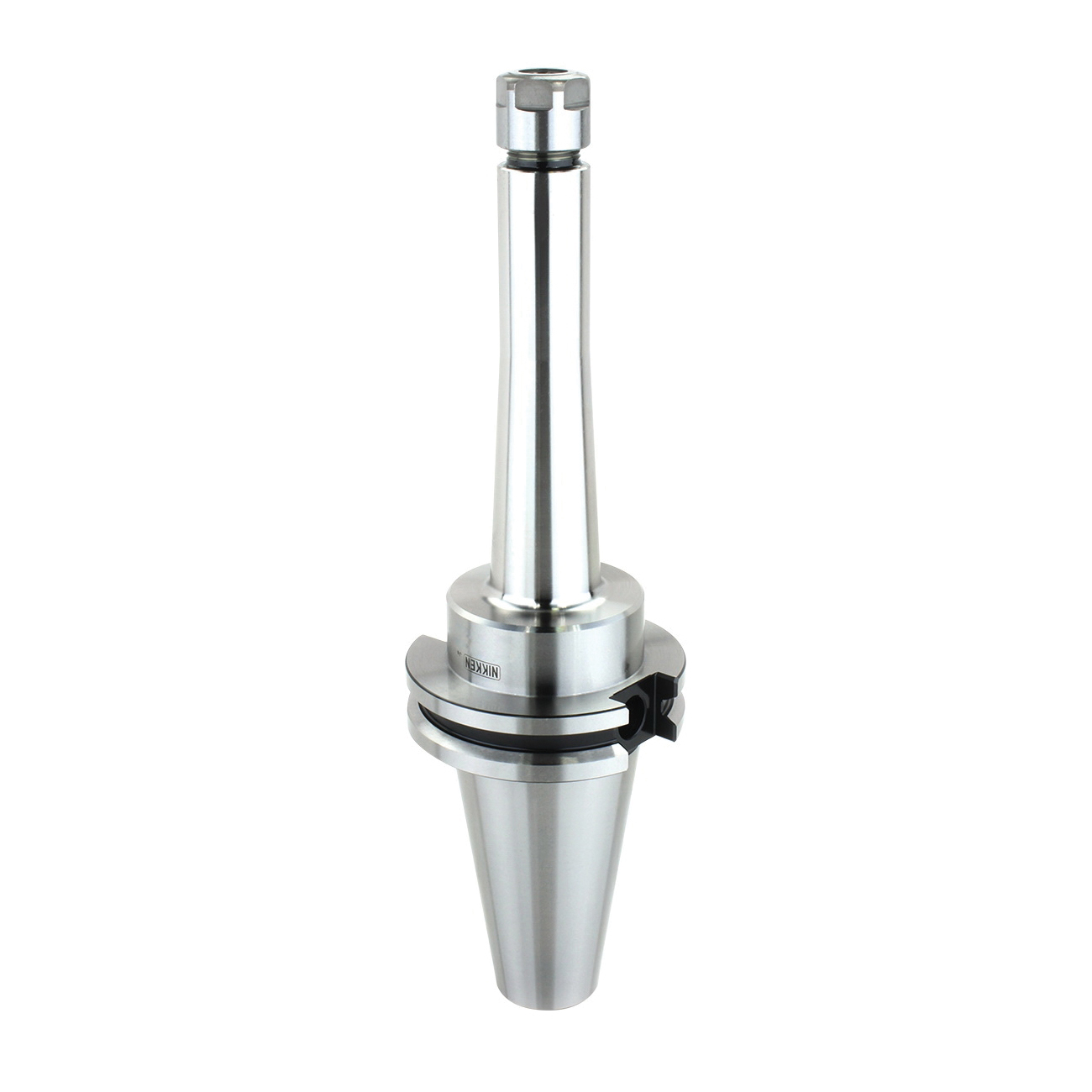Lyndex-Nikken CAT40-SK10-120U-IDU ID Chip Hole Slim Collet Chuck, CAT Taper Shank, CAT40 Modular Connection, SK10 Collet System, SK10 Chuck