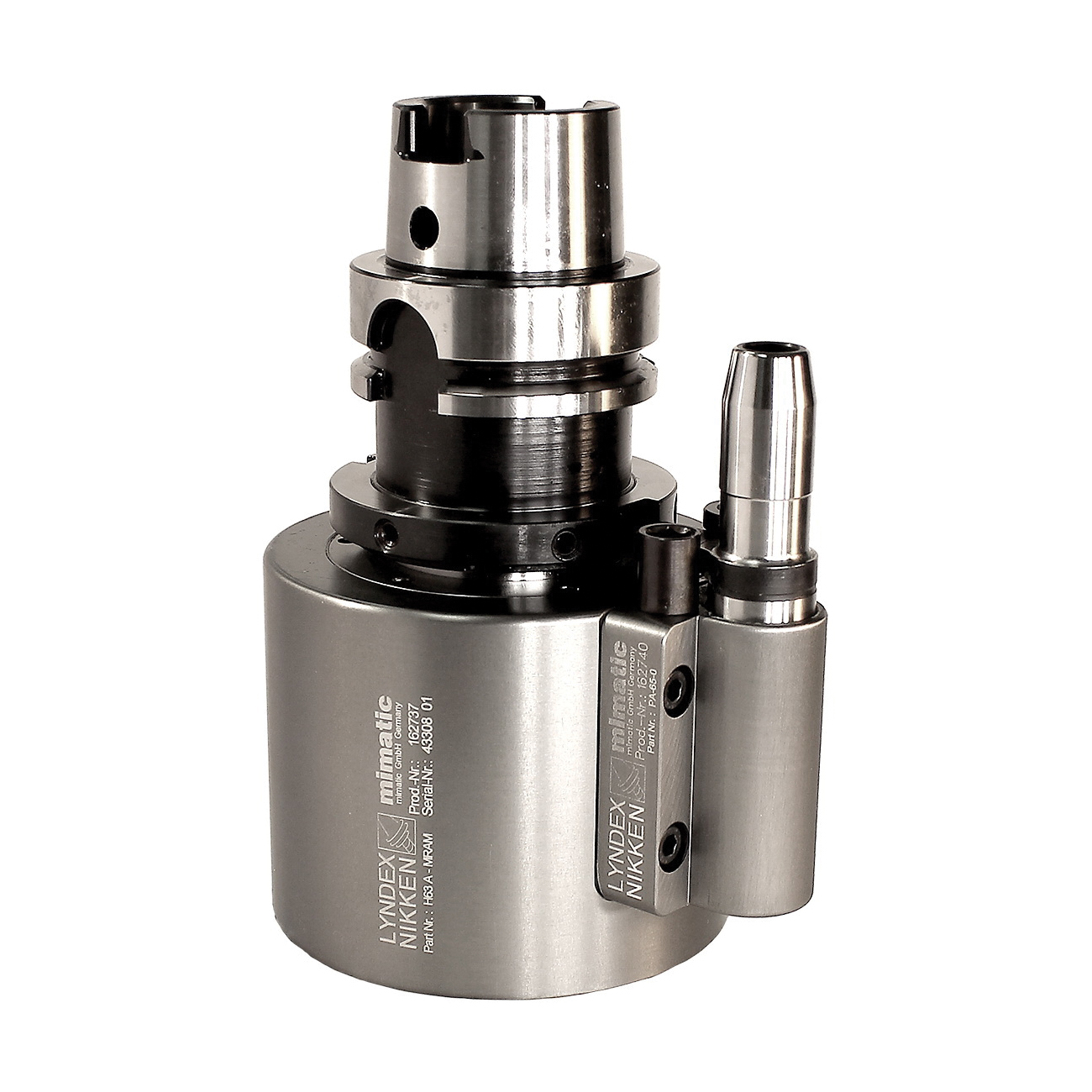 Lyndex-Nikken H63A-MRAM Modular Angle Head, HSK Taper Shank, HSK63A Modular Connection, HSK63A Taper, 5.512 in Projection
