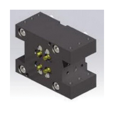 Lyndex-Nikken MNL12-OD10X-MS Mori Seiki NL12 2-Output Radial Static X-Axis Turning Holder, OD10 Workpiece Side, 1 in Arbor/Shank