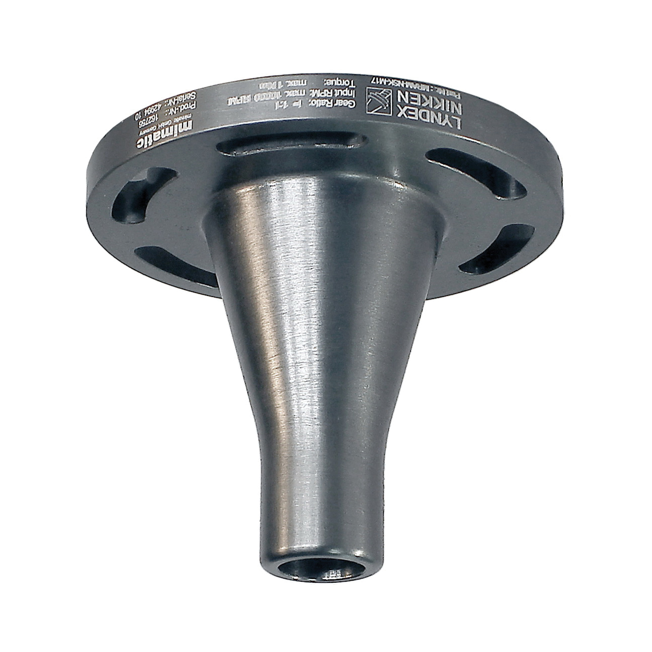 Lyndex-Nikken MRAM-NSK-M17 Right Angle Head Modular NSK Adapter, 10000 rpm Input, 1 N-m Torque, 7500 rpm Maximum Output, 4:3 Gear Reduction Ratio, 0.039 to 0.629 in Capable Range