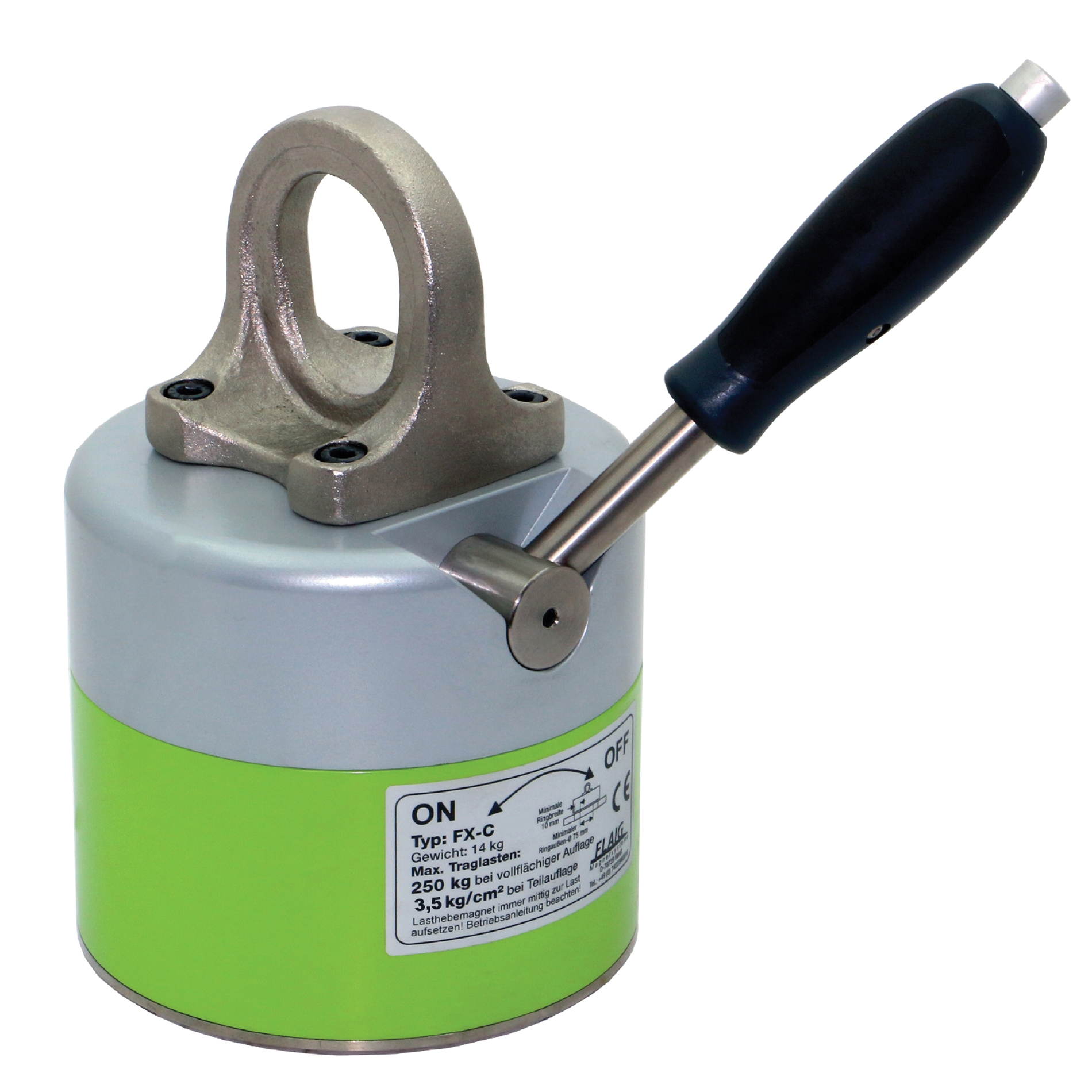 MAG-MATE® LCM0450-02 Load Control Magnet With Adjustable Extension Pole Handle, 450 lb Load, Telescoping Handle