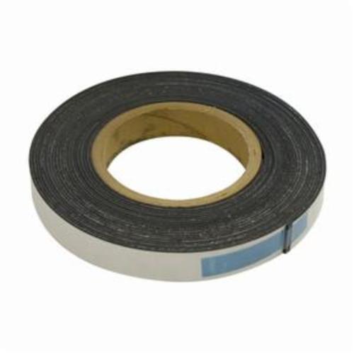 MAG-MATE® MRA030X0100X025 Flexible Magnetic Strip With Adhesive Back, 1 in W x 25 ft L, 4 ft-lb, 1/32 in THK, Ferromagnetic Powder/Polymer