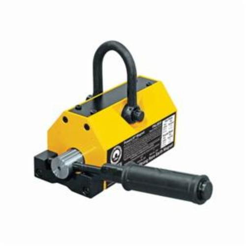 MAG-MATE® PowerLift® PNL2500 Permanent Rare Earth Lifting Magnet, 2500 lb Load, 12-5/8 in L x 8-7/8 in H, Locking On/Off Magnet Activation, Neodymium, 10-3/4 in L Handle