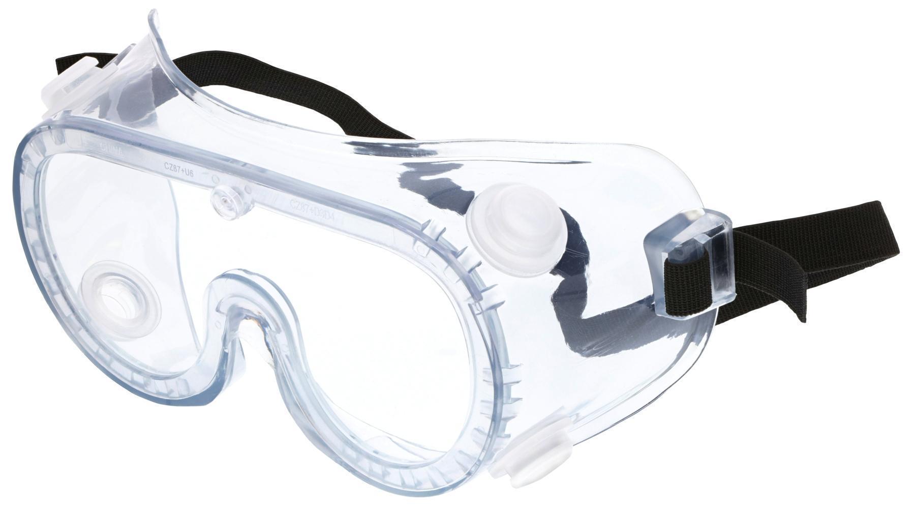 MCR Safety 2230 22 Safety Protective Goggles, Clear Lens, Yes UV Protection, Elastic Strap