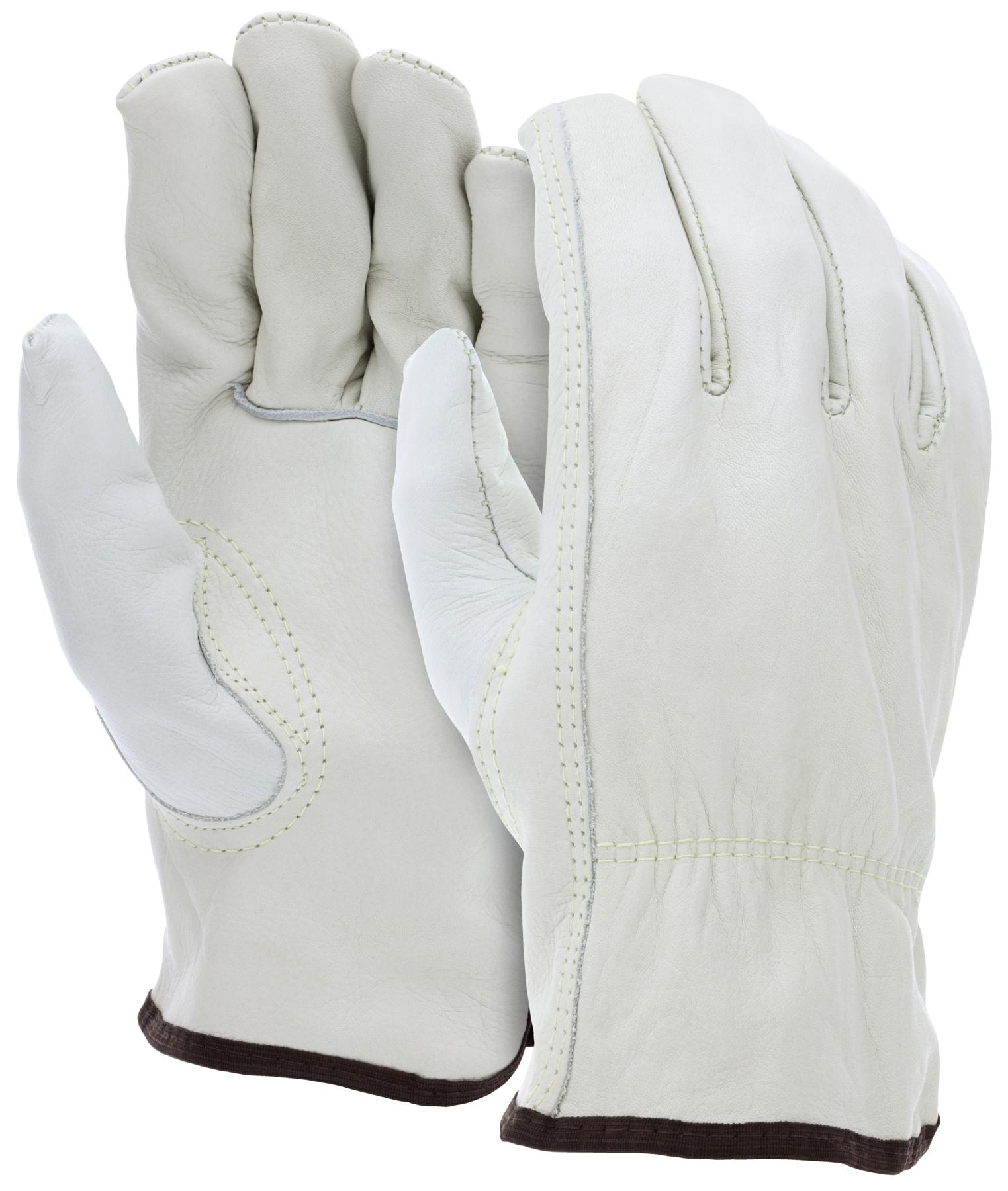 MCR Safety 6524S Industrial Grade General Purpose Gloves, Wing Thumb Style, L, Black/White, Gauntlet Cuff, PVC with Sandy Finish Coating, Resists: Abrasion, Chemicals and Oils, Interlock Lining