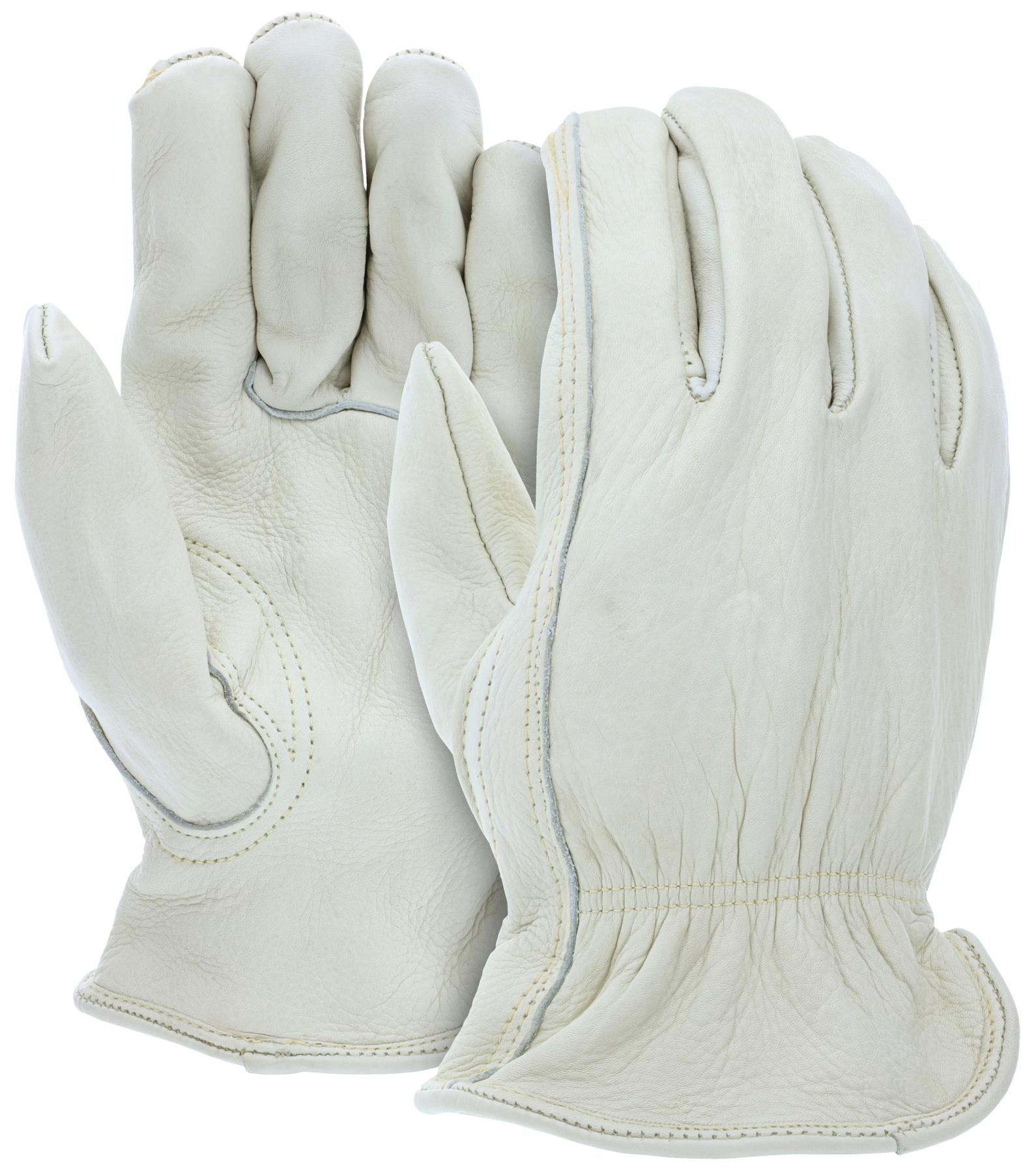 MCR Safety 32114M Arm Protection Gloves, M, ANSI Heat Level: 2, Beige, Slip-On Cuff
