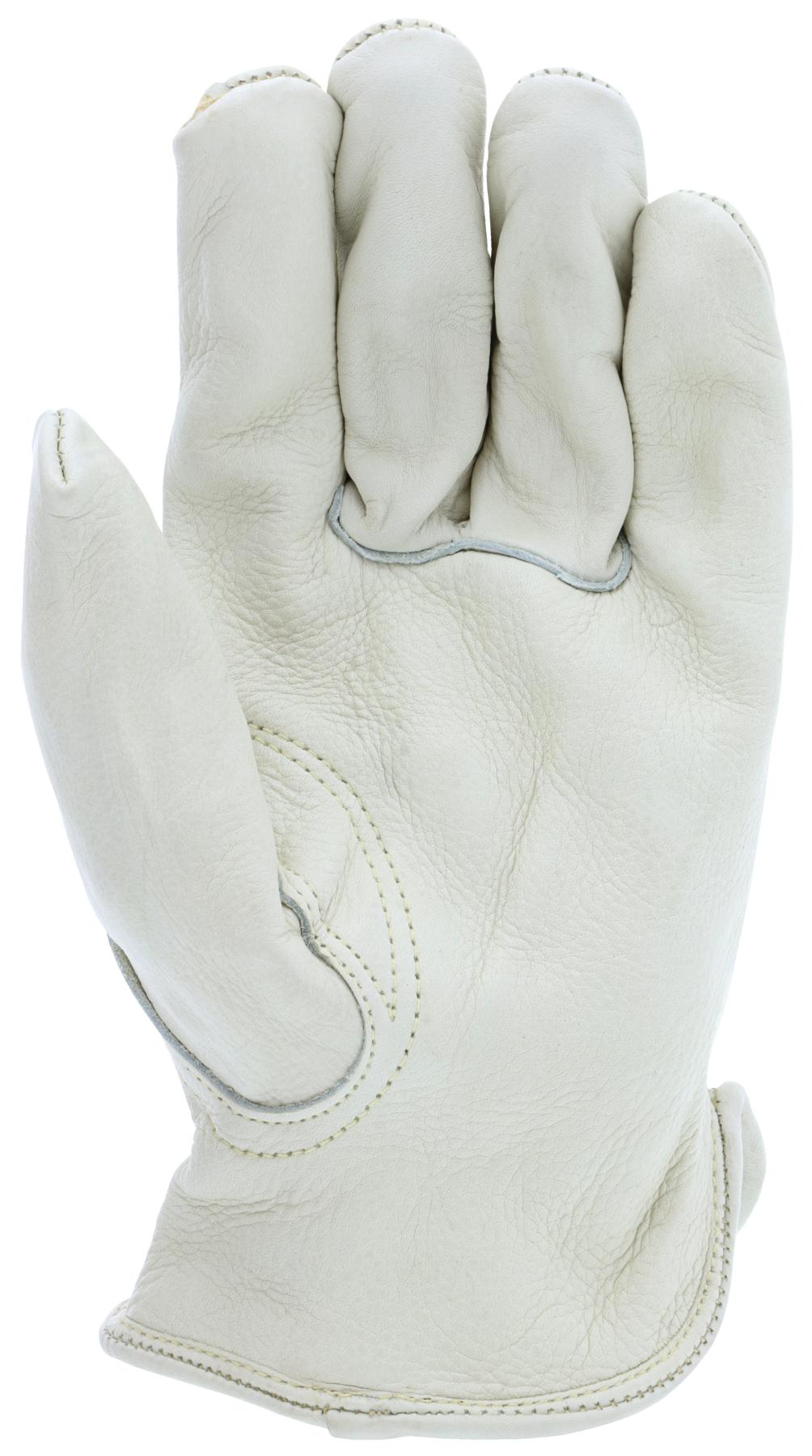MCR Safety 32114M Arm Protection Gloves, M, ANSI Heat Level: 2, Beige, Slip-On Cuff