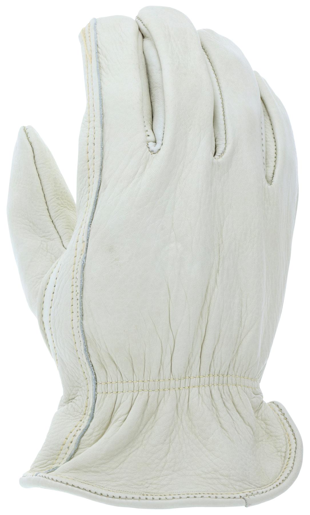MCR Safety 32114M Arm Protection Gloves, M, ANSI Heat Level: 2, Beige, Slip-On Cuff