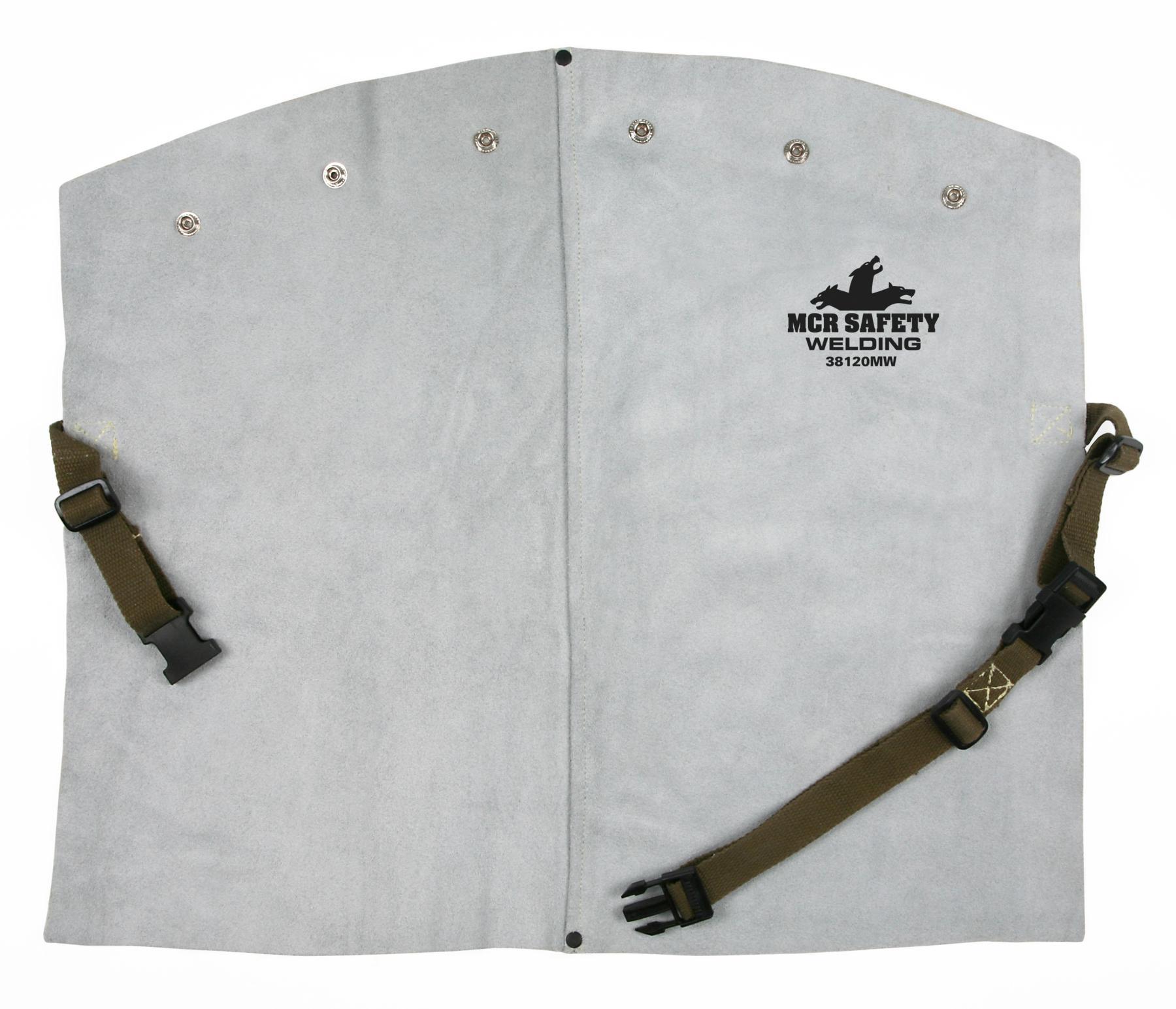 MCR Safety 38100MWXXXL Cape Sleeve, 3XL, Gray, Side Split Leather