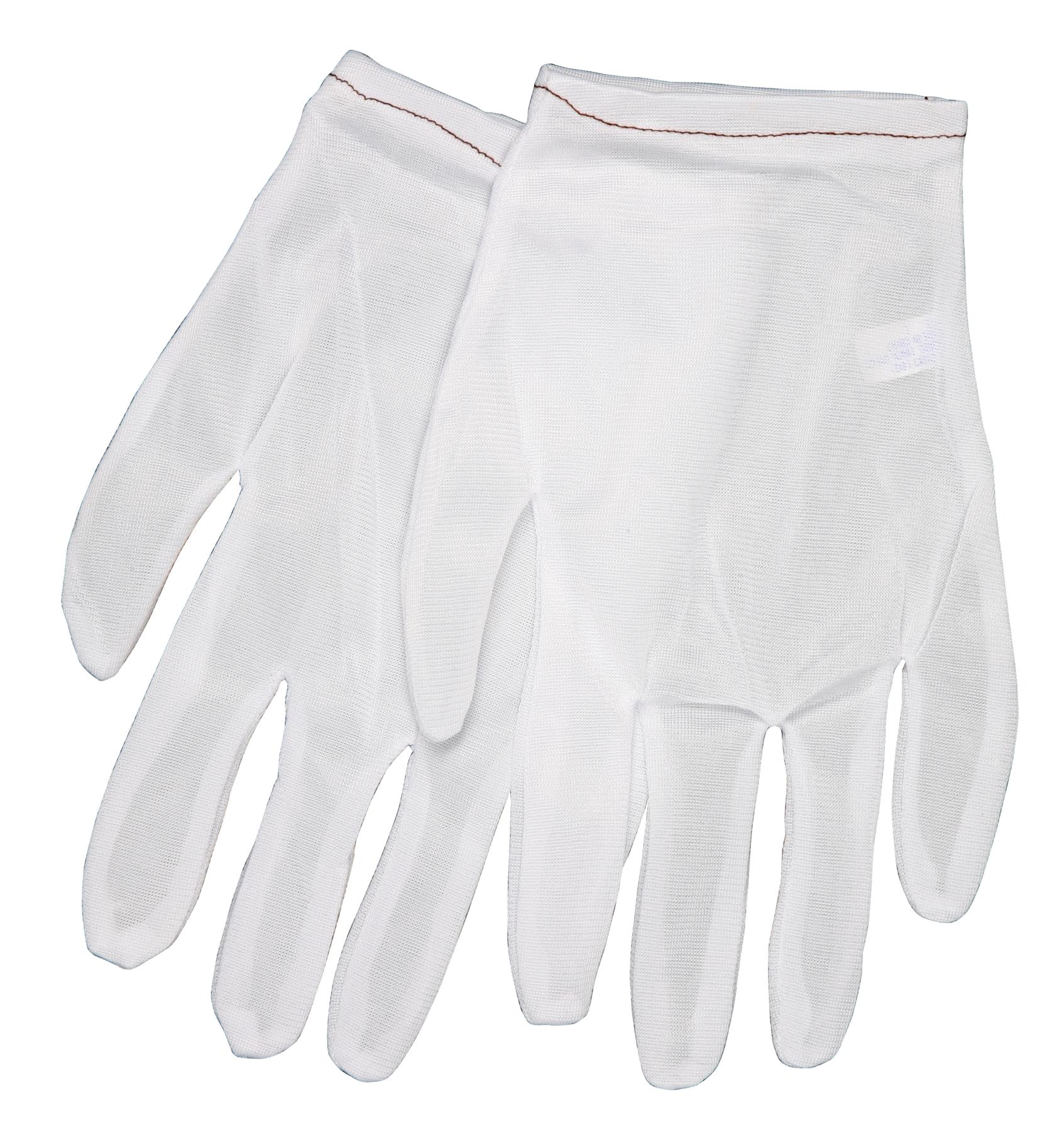 PIP® CleanTeam® 97-501H Premium Grade Inspection Gloves, Universal, Cotton, White, Seamless Style, Paired Hand, 8.7 in L