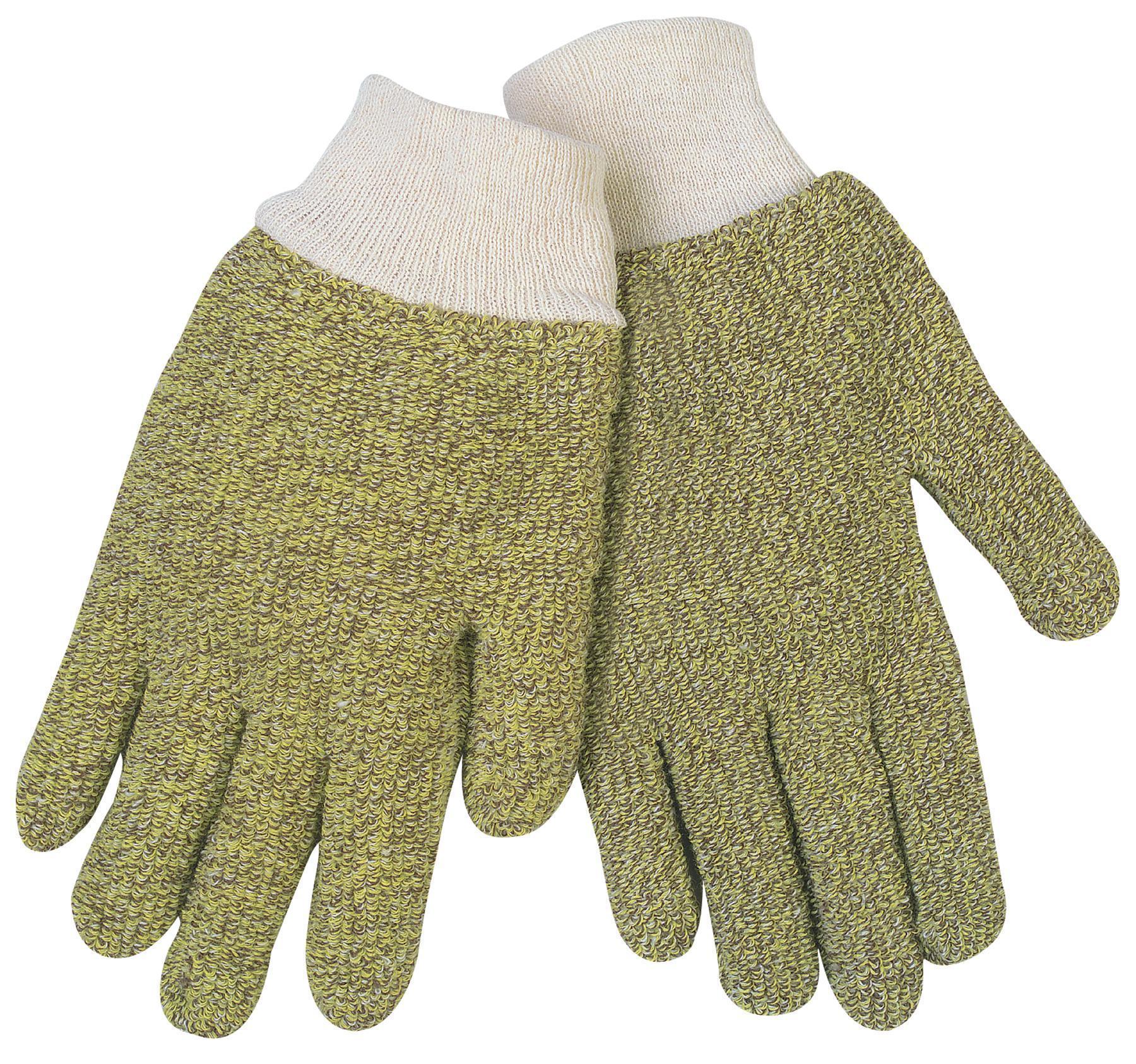 PIP® CleanTeam® 40-C2130/XL Lightweight Gloves, Clean Environment, Clute Cut/Full Finger/Straight Thumb Style, XL, Polyester Palm, Polyester, White/Yellow, Knit Wrist Cuff, Uncoated Coating, Resists: Abrasion and Cut, Polyester Lining