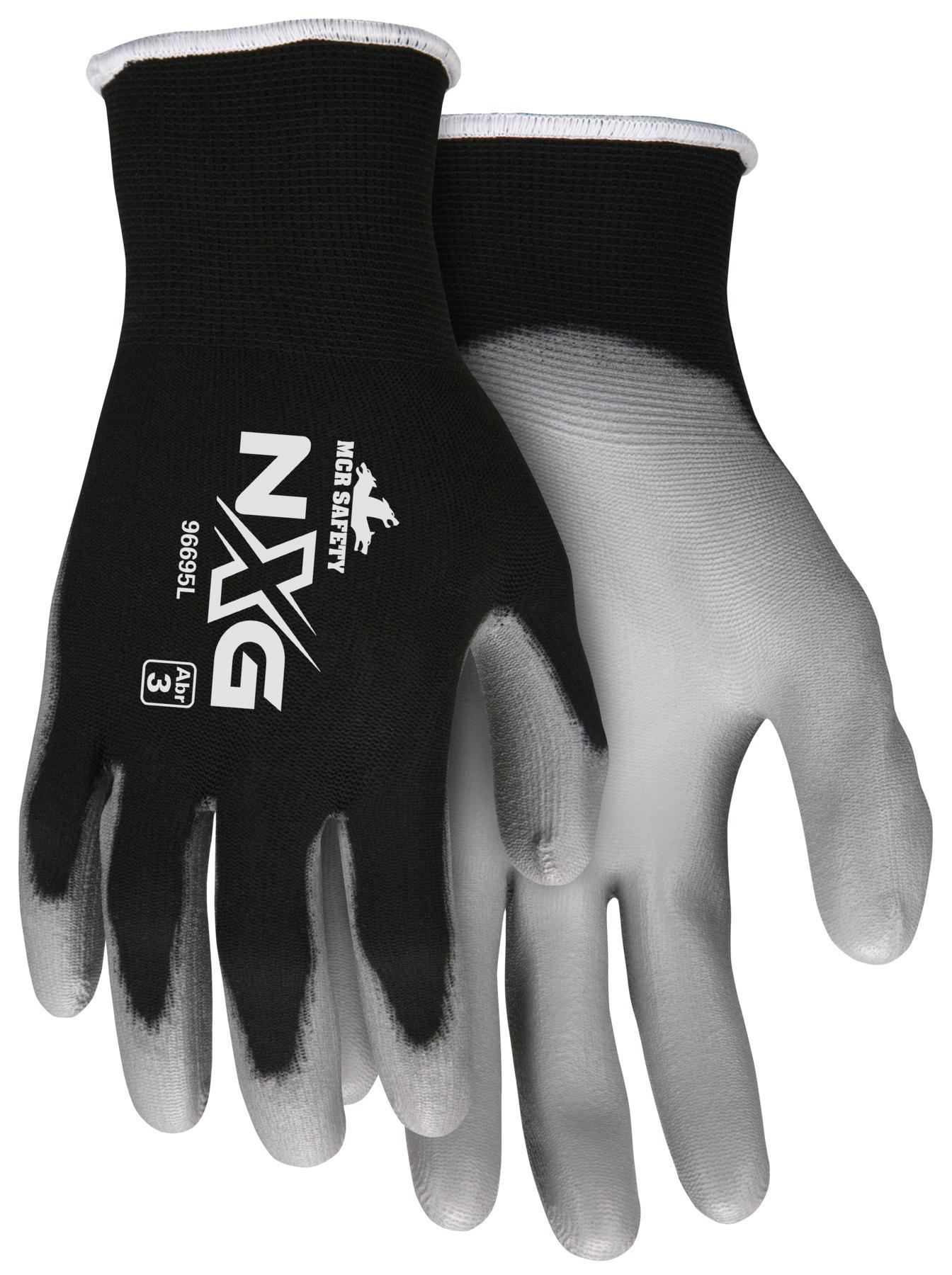 MCR Safety 96695XL NXG&reg; General Purpose Gloves, L, Nylon, Knit Wrist Cuff, Resists: Abrasion/Puncture