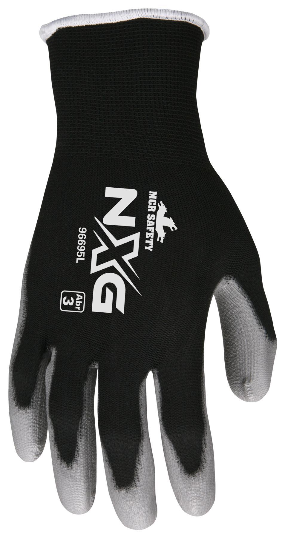 MCR Safety 96695XL NXG&reg; General Purpose Gloves, L, Nylon, Knit Wrist Cuff, Resists: Abrasion/Puncture
