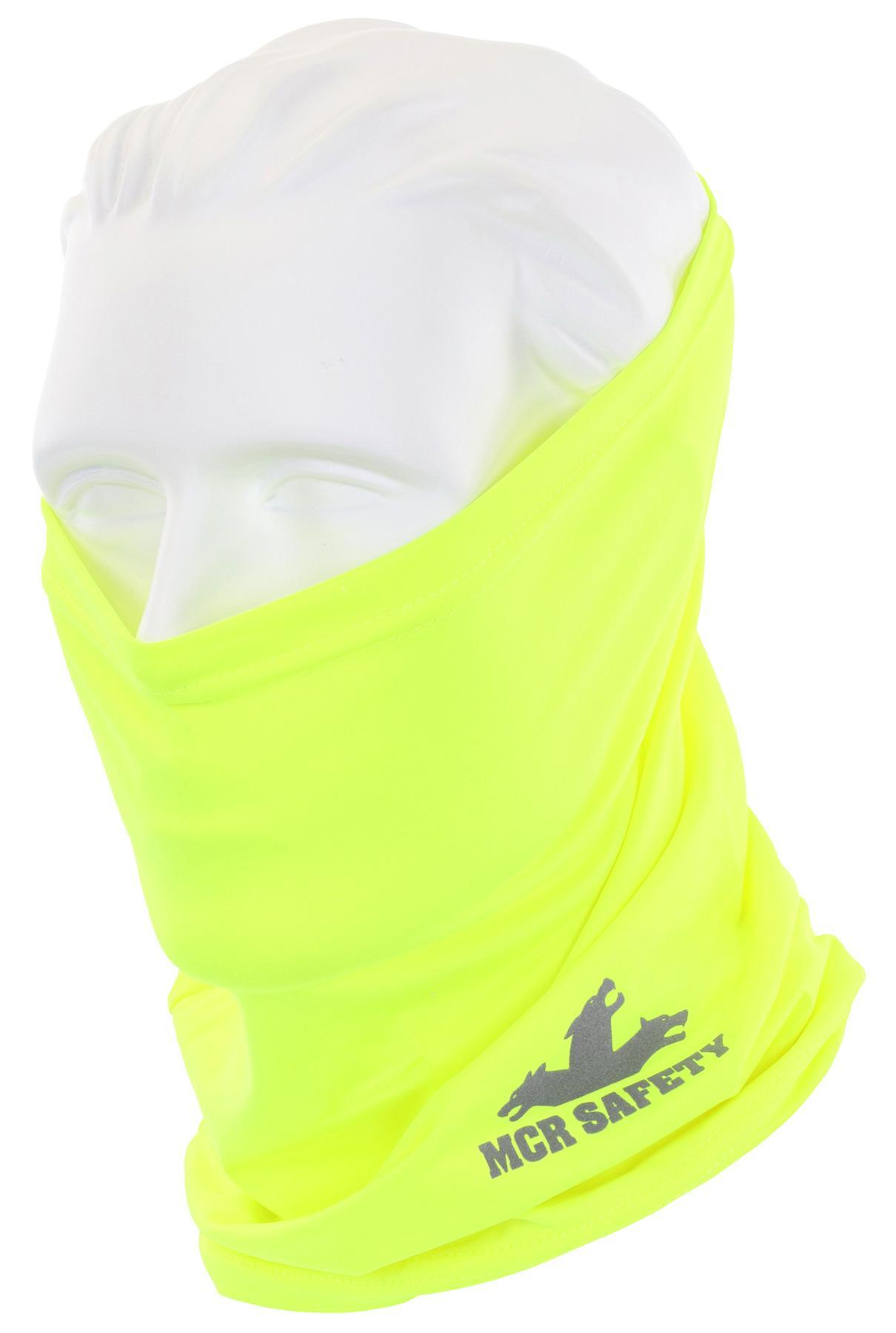 MCR Safety CGNG8 Neck Gaiter Cooling Gear, 10 x 13 in, Fluorescent Lime, Polyester