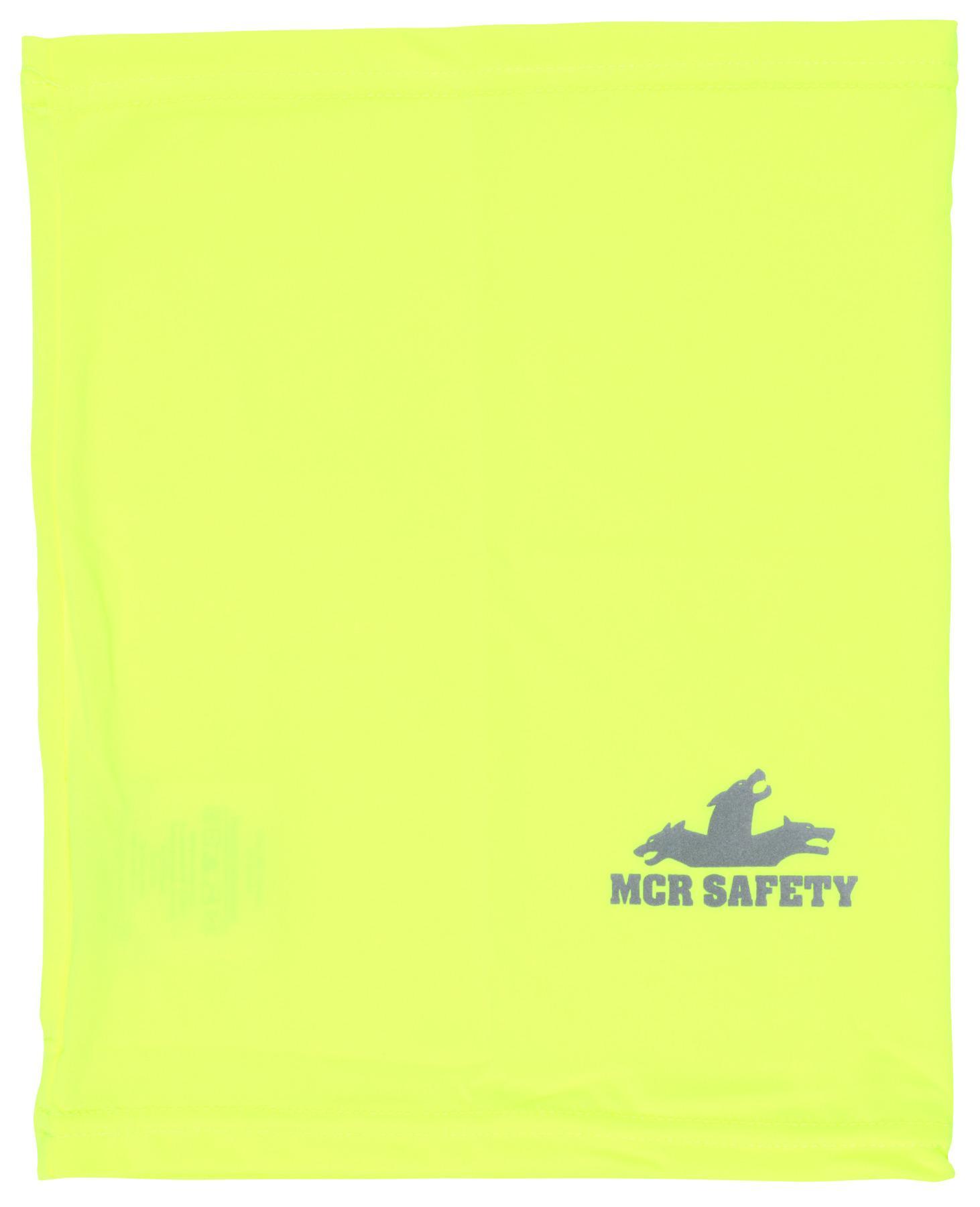 MCR Safety CGNG8 Neck Gaiter Cooling Gear, 10 x 13 in, Fluorescent Lime, Polyester