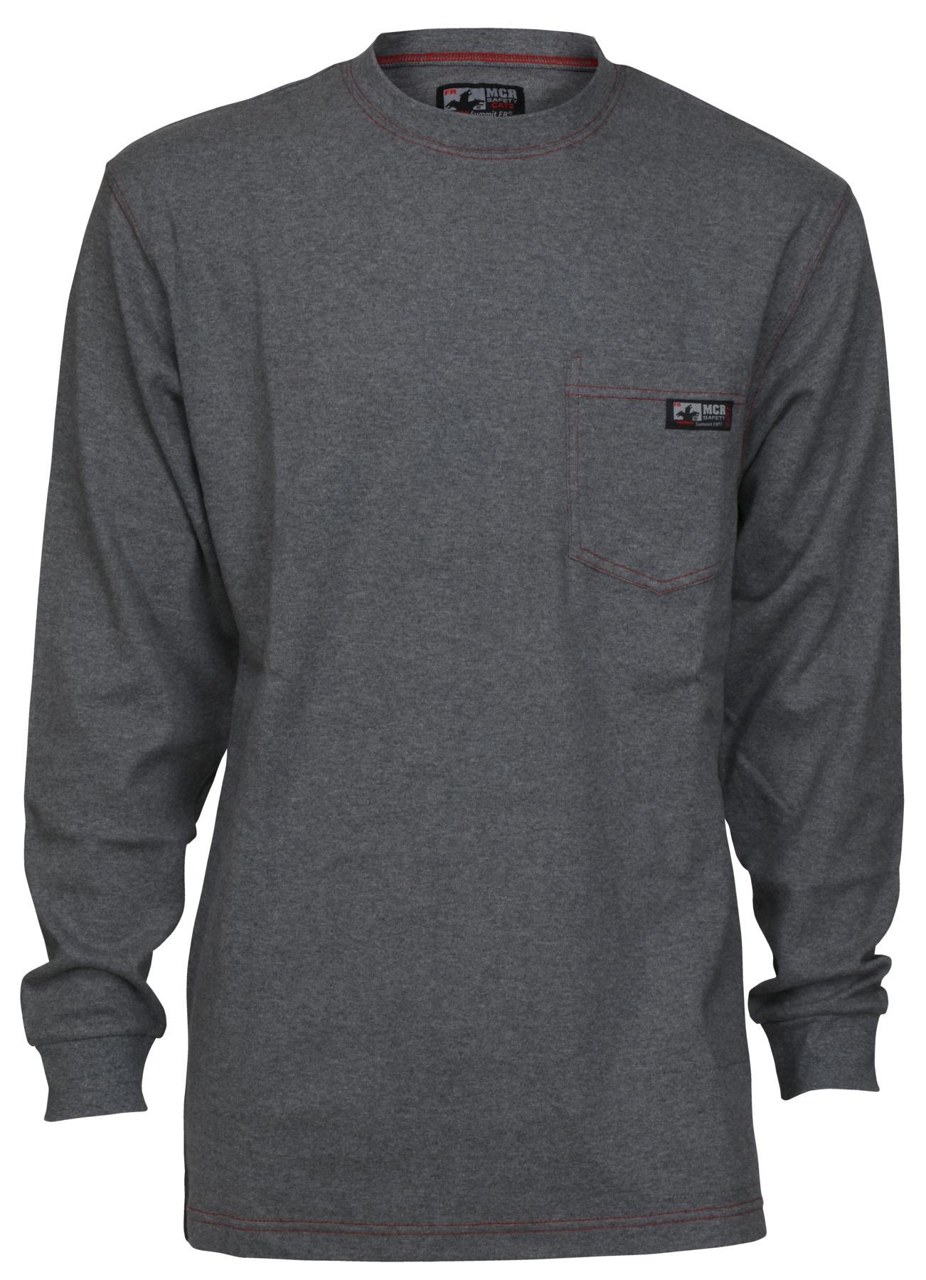 MCR Safety LST1GX3 Electrical Protection Shirt, X3/Regular, Grey, Cotton