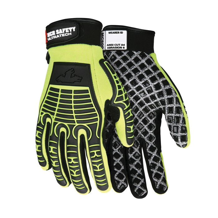 MCR Safety - Cut, Puncture & Abrasive-Resistant Gloves: Size L