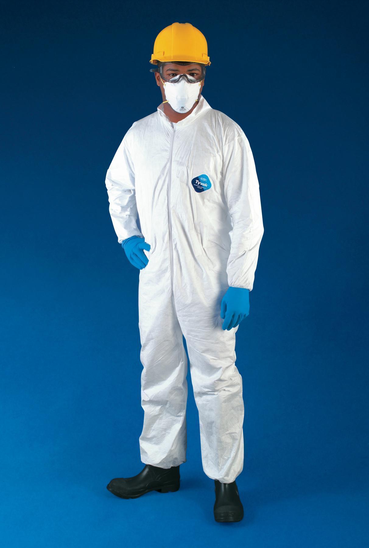 MCR Safety TY125SX4 Disposable Garment With Open Sleeves and Open Ankle, 4XL, White, DuPont&trade; Tyvek&reg;, 66 in Chest, 34 in L Inseam
