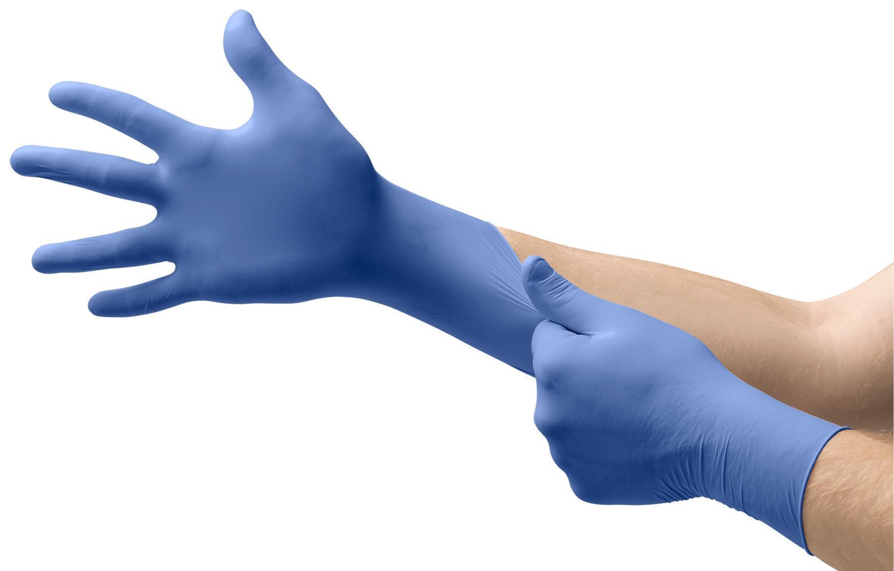 Microflex&reg; 163064 Integra N86 Durable Glove, L, Nitrile, Non-Powdered, Textured Finger, 6.7 mil Palm, 7.5 mil Finger THK, Application Type: Medical Exam
