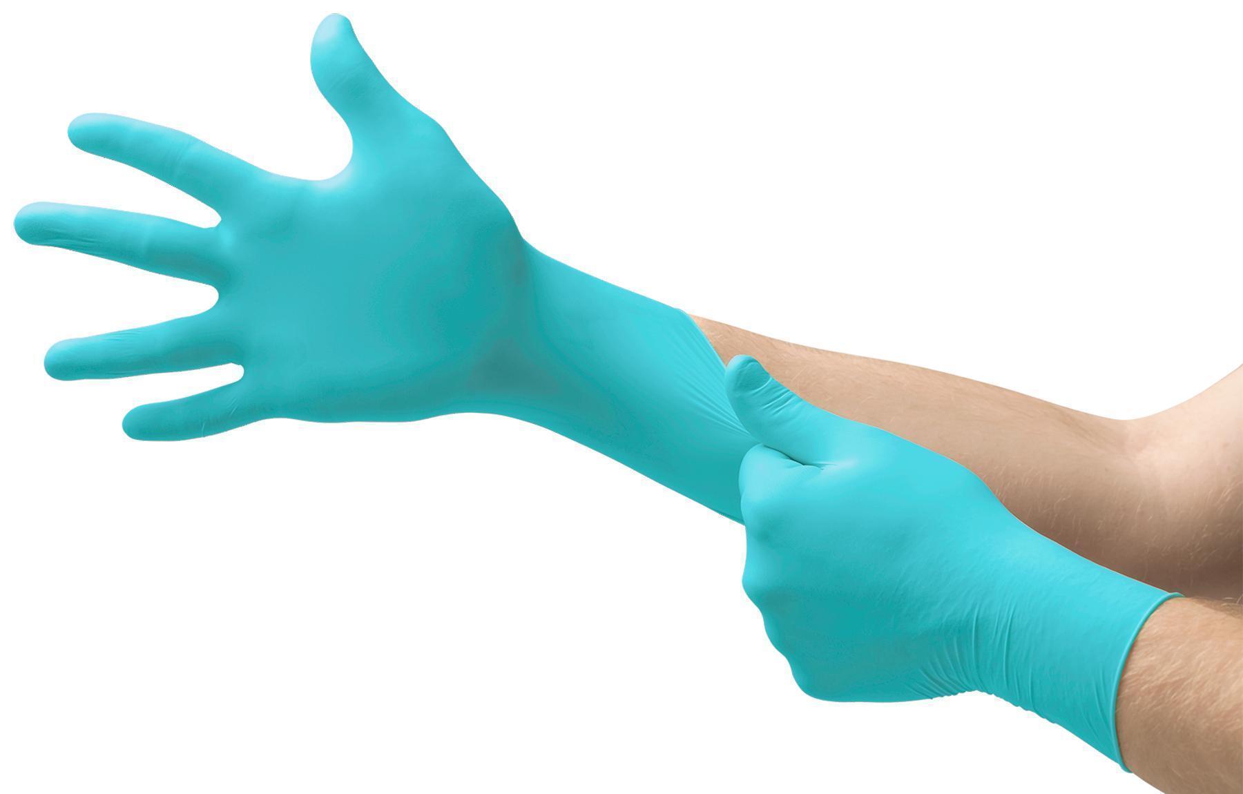 Microflex&reg; 163064 Integra N86 Durable Glove, L, Nitrile, Non-Powdered, Textured Finger, 6.7 mil Palm, 7.5 mil Finger THK, Application Type: Medical Exam