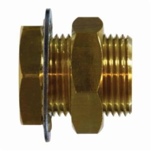 MMM 28302 Bulkhead Anchor Coupling With 3/4-16 UNS Thread, 1/4-18 Nominal, FNPT End Style, Brass, Import