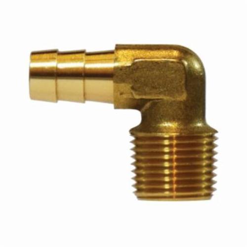 MMM 32048 Elbow, 1/2 x 1/4 in Nominal, Hose Barb x MIP End Style, CA377 Brass, Import