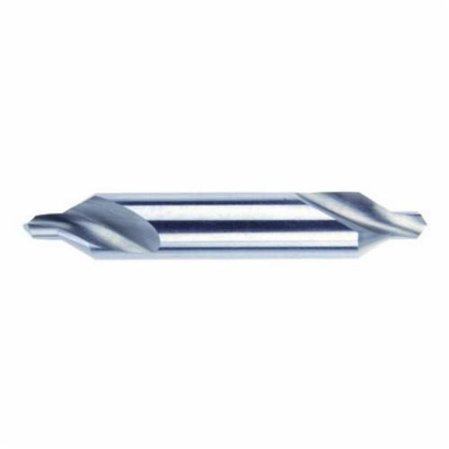 MORSE&reg; 25044 1495 Plain Combined Drill and Countersink, 1/8 in Drill - Fraction, 0.125 in Drill - Decimal Inch, 60 deg Included Angle, 60 deg Point Angle, HSS, Bright