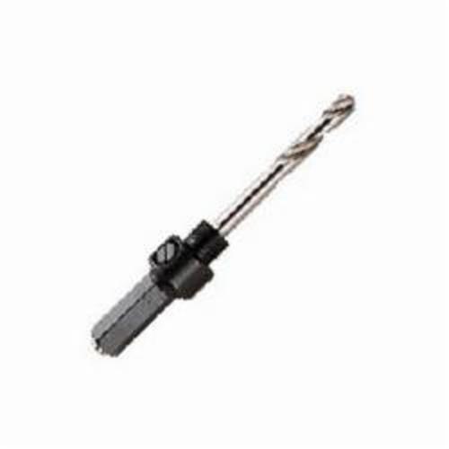 M.K. Morse® M34 Heavy Duty, 1/2-20 Size, 3/8 in Hex Shank, For Use With 9/16 to 1-3/16 in Dia Hole Saws, Carbon Steel