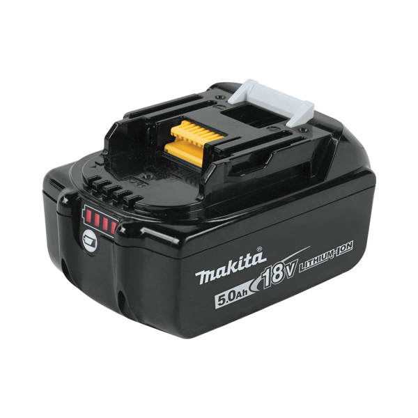 Makita® BL1850B LXT® Battery, 5 Ah Li-Ion Battery, 18 V AC Charge, For Use With Makita® 18 V Li-Ion Tools with Star Symbol™ and Yellow Battery Receivers