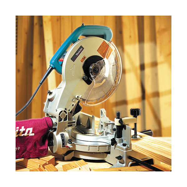 Makita&reg; LS1040 Compound Miter Saw, 10 in Dia Blade, 5/8 in Arbor/Shank, 2-3/4 in, 2-3/4 x 5-1/8 in Cutting, 45 deg Left/52 deg Right Miter, 45 deg Left Bevel