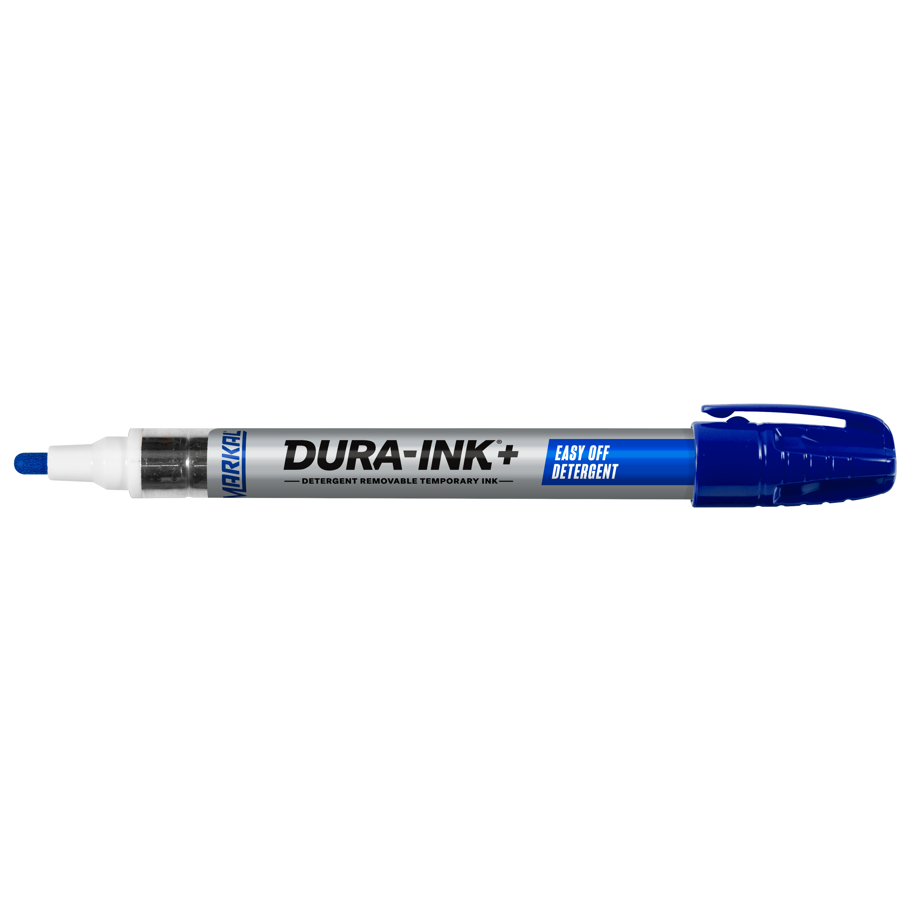 Markal® 096321 Dura Ink Detergent Removable Round Ink Marker, 3 mm Tip Bullet Tip, Metal/Polyethylene, Yellow