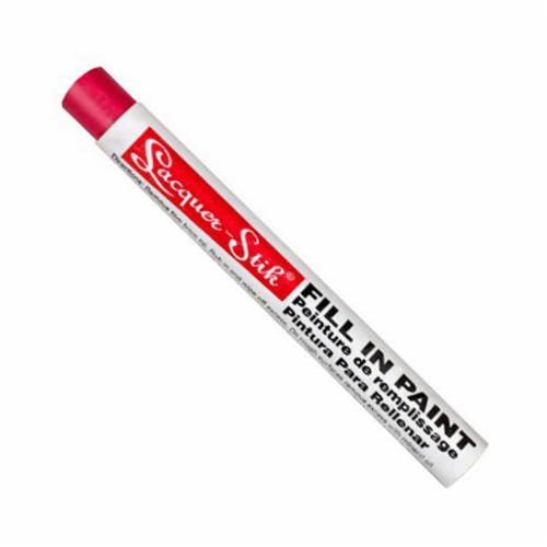 Markal® 051120 Lacquer-Stik® Solid Paint Crayon, 3/8 in Regular Tip, White