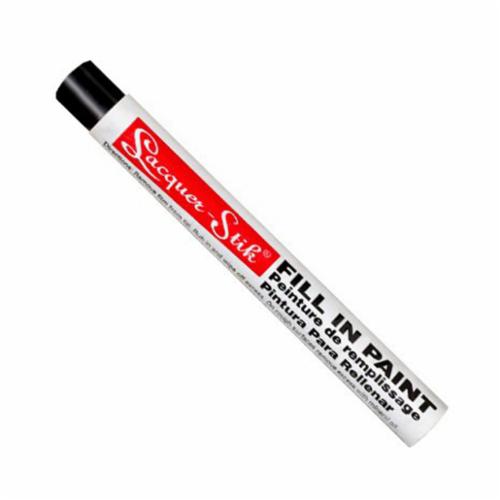 Markal® 051120 Lacquer-Stik® Solid Paint Crayon, 3/8 in Regular Tip, White