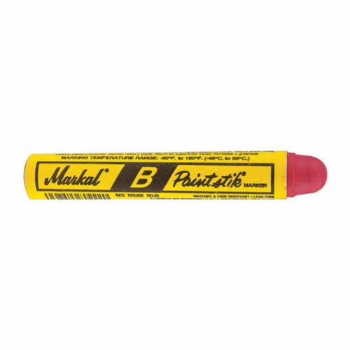 Markal B-Paintstik Surface Marker, Red, 12