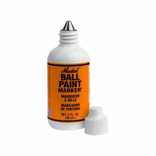 Markal&reg; 084624 BALL PAINT MARKER&reg; Liquid Paint Marker, 1/8 in Ball Point Tip, Plastic/Steel, Orange