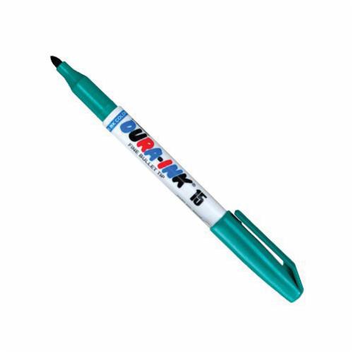Markal® 96022 Dura-Ink® 15 Wear Resistant Permanent Ink Marker, 1/16 in Fine Bullet Tip, Fiber Tip/Plastic Barrel, Red