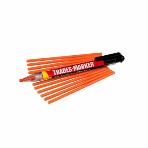 Markal® 096928 Carpenter's Pencil, Medium Lead, 7 in L, Wood Barrel