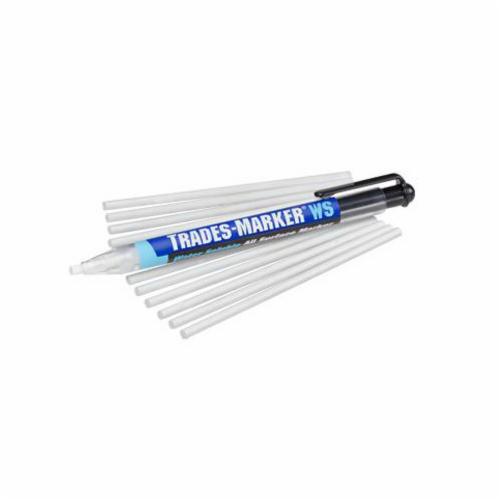 Markal® Silver-Streak® Red-Riter® 096101 High Strength Welders Pencil, Medium Tip, Lead Tip, Silver