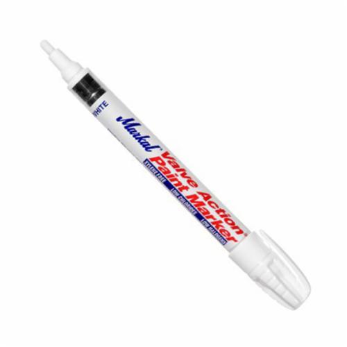 Markal® 096321 Dura Ink Detergent Removable Round Ink Marker, 3 mm Tip Bullet Tip, Metal/Polyethylene, Yellow