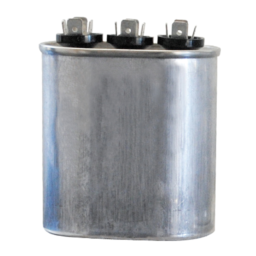 JARD 12856 Dual Section Motor Run Capacitor, 60/7.5 uF, 370 V AC, Oval