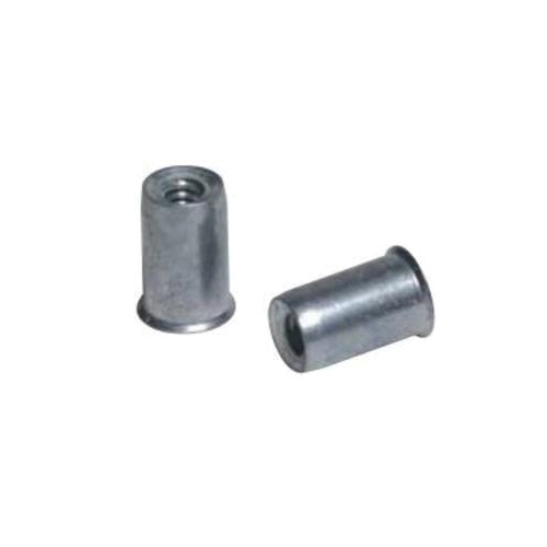 Marson&reg; 47475 Klik&reg; Expander Open End O Style Round Thin Wall Poly Nut, Steel, 5/16-8 Thread, Zinc Clear Trivalent Chromate Plated, 0.72 in L
