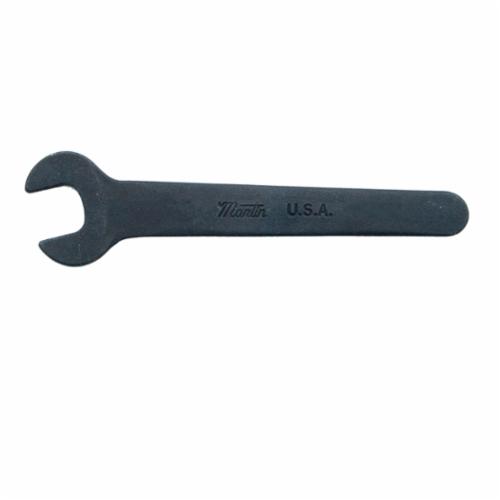 Martin 3716 Hydraulic Thin Head Open End Wrench, 3/4 in Wrench, Angled Head, 15/60 deg Offset, 7.3 in L, Drop Forged Alloy Steel, Polished Chrome