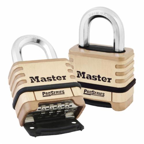 Master Lock® 105D Warded Safety Padlock, Different Key, Laminated Steel Body, 3/16 in Dia Shackle, Warded Locking Mechanism
